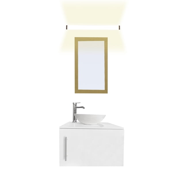 Gabinete De Baño Para Lavabo AGNES Con Lampara Y Espejo