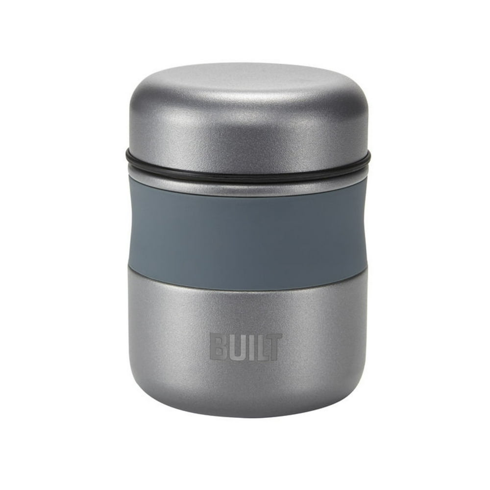Built 10ounce Double Wall Vacuum Insulated Food Jar in Gray, Small