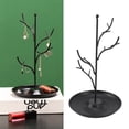 thumbnail image 4 of Jewelry Display Stand Metal Jewellery Tree Stand Tree Tower Rack Hanging Organizer for Earrings Necklaces Bracelets Watches and Rings, 4 of 7