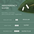 thumbnail image 3 of Veeda Natural Cotton Tampons, Super Absorbency, Non-Applicator, Unscented, 32 Count, 3 of 6