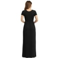 thumbnail image 4 of Asklazy Women's Short Sleeve Loose Plain Maxi Dresses Casual Long Dresses with Pockets,US Size,Black,S, 4 of 12