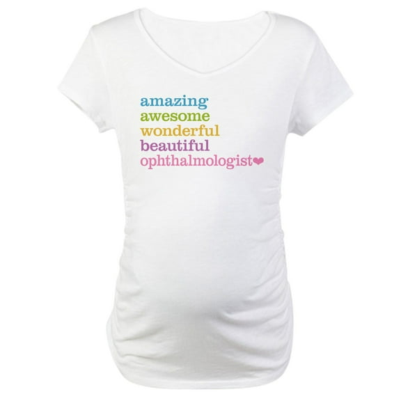 CafePress - Ophthalmologist Maternity T Shirt - Cotton Maternity T-shirt, Cute & Funny Pregnancy Tee