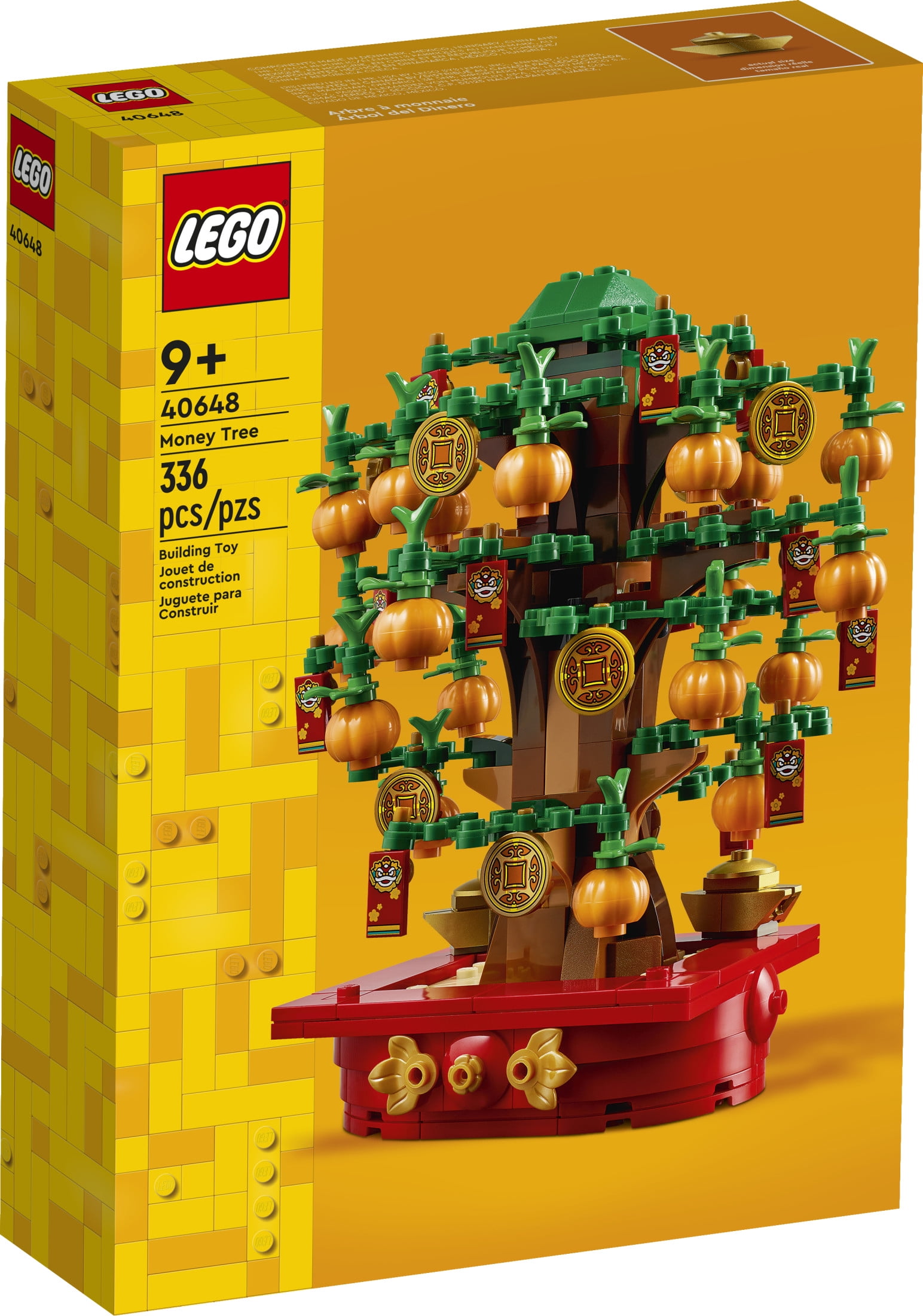 LEGO Money Tree - Lunar New Year Building Toy - Kids Chinese Culture Learning and Educational Toy for Boys and Girls, Ages 9+ - Holiday Decorations for Table - 40648