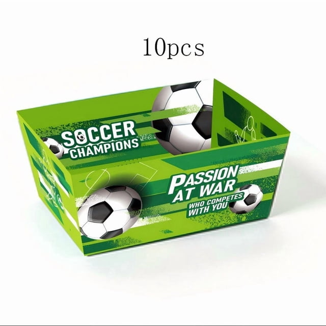 Football Tray Paper Box Candy Box Baking Snack Container Packaging Box Manual Folding Box
