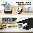 thumbnail image 7 of WZTO Stainless Steel French Fry Cutter Electric Stainless Steel Potato Cutter Fry Machine with Lid Professional Potato Cutting Supplies for Cucumbers Carrots Sweet Potatoes capable, 7 of 7
