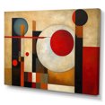 thumbnail image 2 of Designart Abstract Shapes Oversized Wall art decor, Abstract Shapes Wall Art, Earthy Exploration Brown Red Brown And Red Exploring Dimensions , Brown Modern Canvas wall art, 40x30 inches, 2 of 5