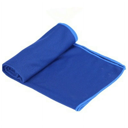 Cooling Towel Microfiber Chilly Ice Cold Head Band Bandana Neck Wrap Navy Blue