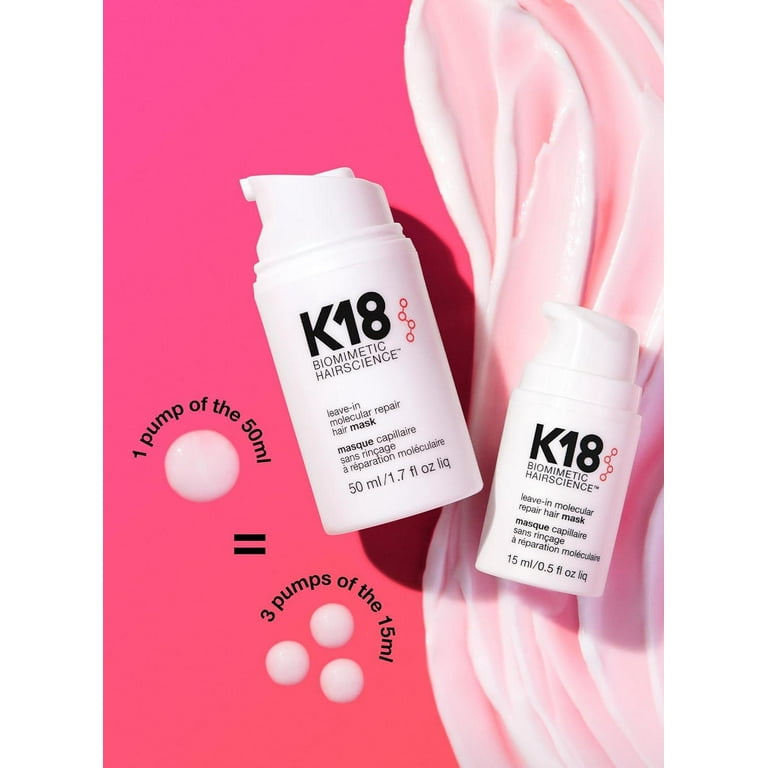 K18 Leave-In Molecular Repair Hair Mask 0.5 oz - Walmart.com