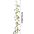 thumbnail image 3 of Fwttom Christmas Garlands with Lights, 78.74" Artificial Christmas Ornaments , Christmas Garland for Mantle, Window, Wall, Table, Christmas Tree Ornaments, 3 of 5