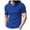 Blue, variant on Aofany Men's Summer Hooded Shirt Short Sleeved Casual Sports T-shirt Top Comfy Mens Blouse