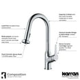 thumbnail image 4 of Karran Dockton Single-Handle Pull-Down Sprayer Kitchen Faucet with Matching Soap Dispenser in Chrome, 4 of 8