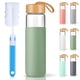 thumbnail image 1 of Botella de agua Yomious Glass de 750 ml con tapa y funda de bambú, 1 of 8