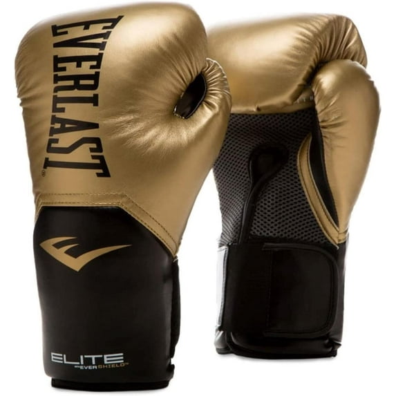 Everlast PRO Elite V2 Training Boxing Gloves Gold 14OZ