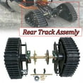 thumbnail image 4 of ATV Rear Wheel Buggy Snow Tracks Sand Snowmobile Tracked Vehicle Track Assemly Black Single Track Wheel Size 17.71*4.72*11.41inch for Go-Karting, UTV, Mountain Off-Road Vehicles, 4 of 11