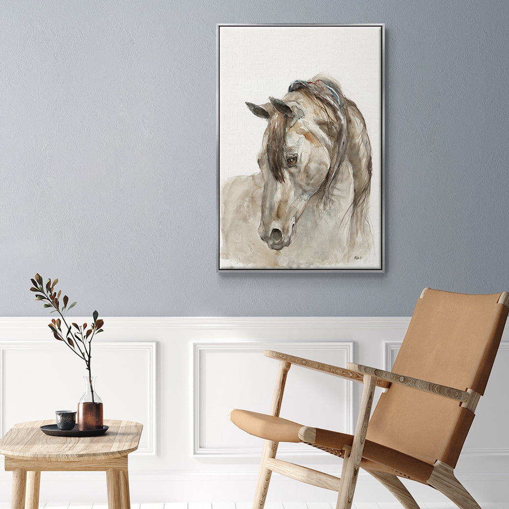 Dream with Me Framed Premium Gallery Wrapped Canvas - Ready to Hang - 17 x 25 - Silver Floating Frame