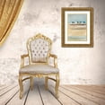thumbnail image 3 of Jauneau, Jean 24x32 Gold Ornate Wood Framed with Double Matting Museum Art Print Titled - Beach cabins IV, 3 of 4