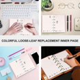 thumbnail image 3 of 3PCS A7 Loose-Leaf Refill Papers Colorful Notebook Replacement Core Papers Colorful Papers for School Store Office, 3 of 4