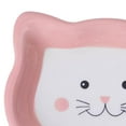 thumbnail image 5 of Cartoon Cat Bowl Dish Saucer Shape Eating Feeding Bowl Non Skid Food Container Plate Ceramics for Hedgehog Cats and Small Dogs Pet Supplies pink, 5 of 6