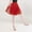 Brick Red, variant on Solid Color High Waist Skirt With Ruffle Hem And Layered Flounce For Carnival Party Dance Performance Ballet Tutu Skirts For Women Gray One Size