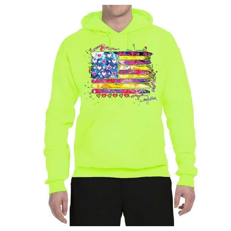 Neon green 2025 graphic hoodie