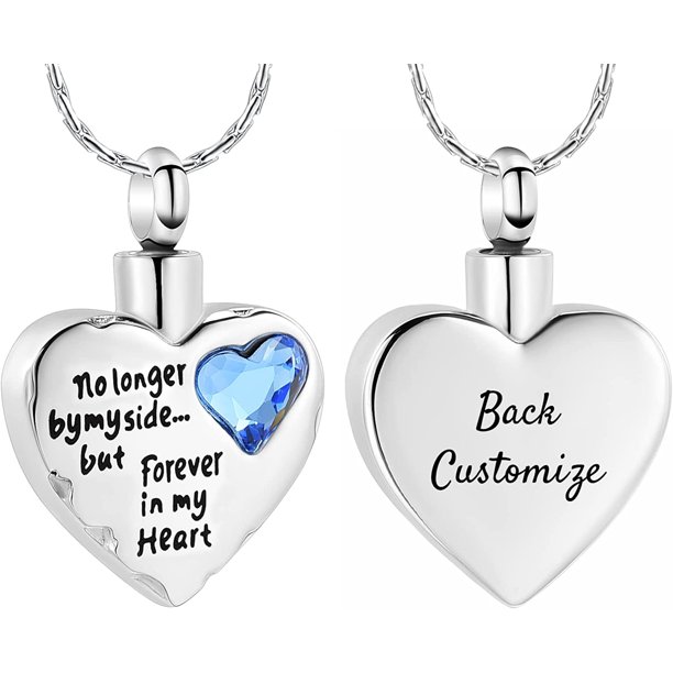Cremation Jewelry for Ashes No Longer By My Side Forever in My Heart