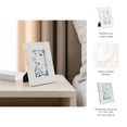 thumbnail image 6 of Modern Marble Decorative Picture Frame for Tabletop Accent - Elegant Glam Rectangular Frames for Pictures - Photo Frame for Wall Display on Shelves, Mantels or Console  Tables - 10", White, 6 of 12