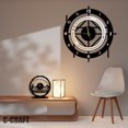 CCRAFT Table Tennis Metal Modern Desk Clock 10 inch for Home Office