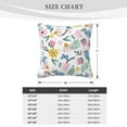 thumbnail image 4 of ZICANCN Fresh Colorful Flowering Plants Throw Pillow Covers, Bed Couch Sofa Knit Decorative Pillow Covers for Living Room Farmhouse, 12"x12", 4 of 8
