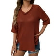 thumbnail image 1 of Cardigan à Capuche d'Hiver pour Femmes, Col en V, Manches Trois-Quarts, Polyester Doux, Couleur Unie, pour Usage Quotidien, Fête, Travail, Vacances, 1 of 8