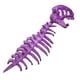 thumbnail image 4 of Disfraz de esqueleto de dinosaurio para niños, accesorio de cosplay, divertido casco 3D para cumpleaños Púrpura, 4 of 9