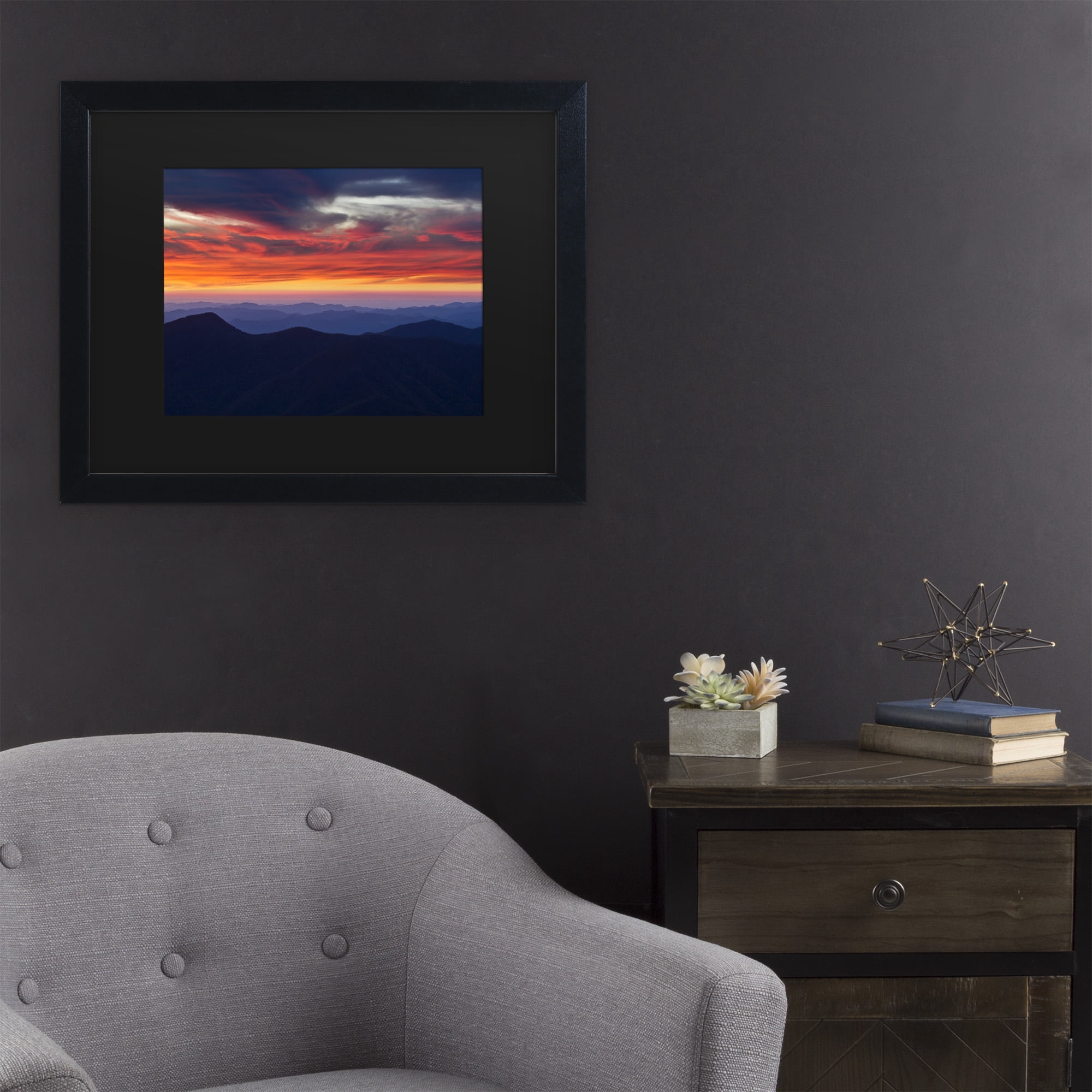 Trademark Fine Art 'Mount Mitchell Sunset' Canvas Art by Pierre Leclerc