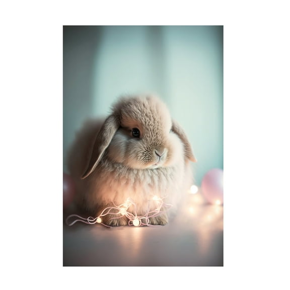 Treechild 'Fluffy Bunny' Canvas Art