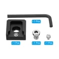 thumbnail image 3 of Unique Bargains Mini Ball Head Cold Shoe Mount Adapter with 1/4' Thread Cold Shoe Bracket for DSLR Camera, Black, 3 of 5