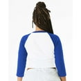 thumbnail image 2 of BELLA + CANVAS Women's Micro Rib 3/4 Raglan Sleeve Baby Tee, 2 of 5