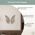thumbnail image 5 of Zeckos Resin Wings of Protection Wall Sculpture 11 inch Set of 2, 5 of 9