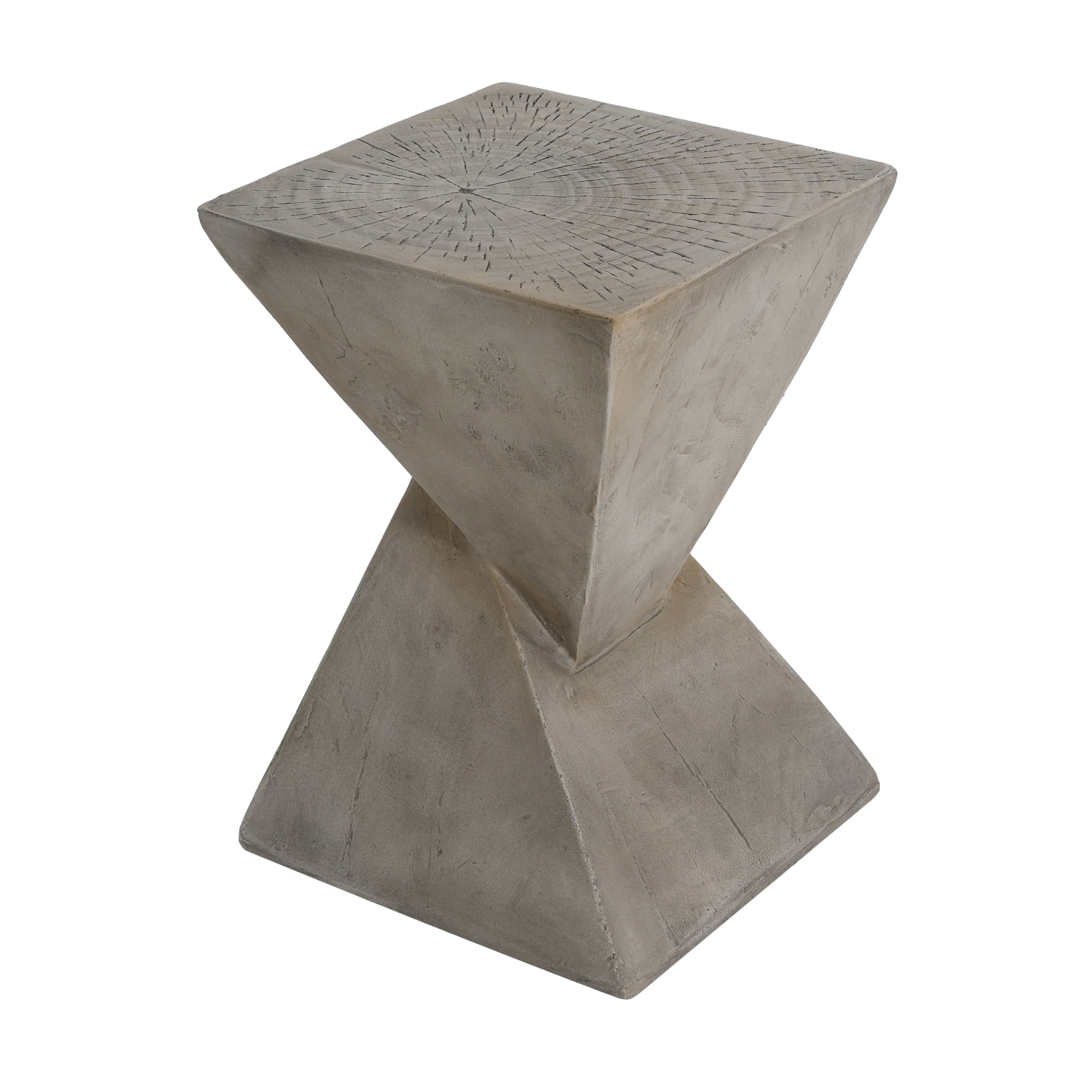 Euroco TESS Modern Side Table – Stylish Cent Table Compatible with Living Room, Bedroom, or Office – Versatile Home Furniture with Design and Sturdy Construction,Light gray Color