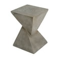 thumbnail image 4 of LUFTUT 18" Modern Hourglass Side Table, Geometric End Table for Living Room, Bedroom & Patio, Versatile Accent Table, Light Grey Finish, 4 of 7