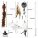 thumbnail image 3 of 6pcs/set Funny Interact Feather Bird Cat Wand Hands-Free Auto Interactive Cat Toy , New, 3 of 4
