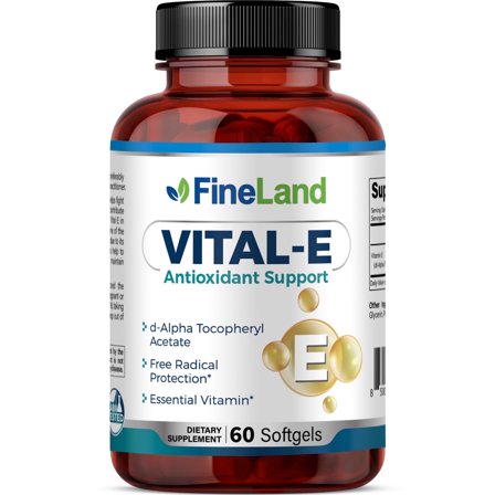 Fineland Vitamins Vital-E 400 IU Vitamin E Antioxidant Support 60 Count