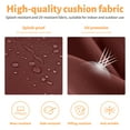 thumbnail image 6 of ROFIELTY 2-Pack Outdoor Chair Cushions 19x19, Waterproof & UV Resistant Patio Seat Pads with Removable Washable Cover, 3 Inch Thick All-Weather Cushions for Wicker Furniture, Burgundy Red, 6 of 7