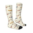 thumbnail image 3 of Balery Striped Vintage Planes Fun Novelty Socks Men'S Women'S Crew Socks Funny Crazy Novelty Socks Quirky And Cool Socks, 3 of 9