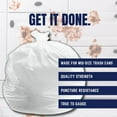thumbnail image 2 of Plasticplace 32-33 Gallon Trash Bags │ 0.7 Mil │ White Garbage Can Liners │ 33” x 39” (150 Count), 2 of 5
