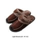 thumbnail image 2 of Minnieouse Zapatillas de casa, suministros de invierno, zapatos cálidos, accesorios impermeables para el hogar, calentador para hombre, mujer, Calzado Marrón claro 28 (41-42), 2 of 6