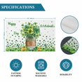thumbnail image 6 of Happy St. Patrick's Day Placemats Set of 6, Spring Green Lucky Clovers Leaf Placemats for Dining Table, Place Mats for Kitchen Tabletop, Waterproof Wipeable Dining Table Mats Set, 6 of 9