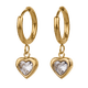thumbnail image 1 of Aretes para Mujer de Corazón tipo Arracadas LuckyLy, Modelo Dalia dorado UNITALLA, 1 of 6