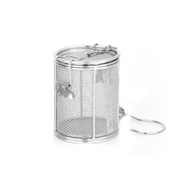 Matsuzay Cesta de especias Filtro de separación Gadget de cocina Acero inoxidable Tamaño compacto Superficie lisa exquisita Larga duración Cocina y Comedor 8*10cm Matsuzay HA077590-03