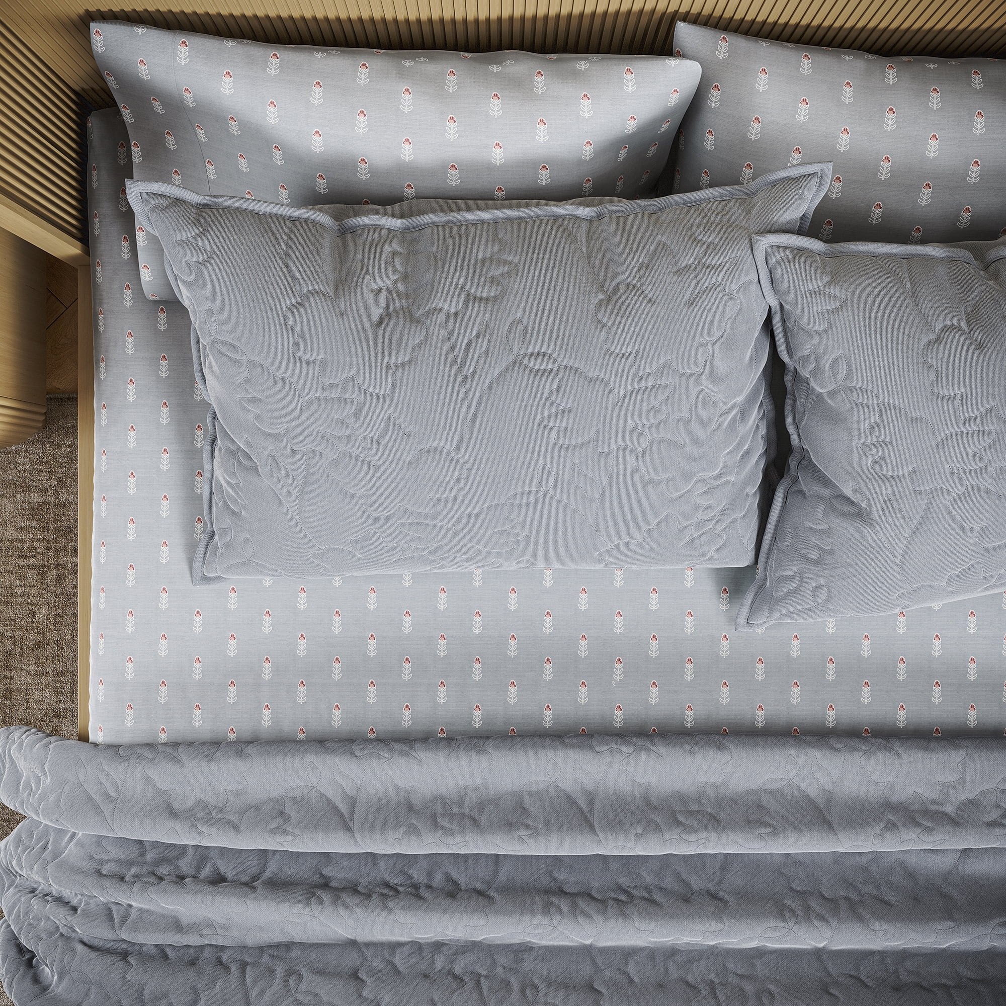 Beautiful The Bedding Collection By Drew Barrymore Velvet Slub Quilts, Full/Queen - Reversible