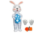 thumbnail image 3 of XGFHYJEH 1.5M Easter Decoration, Easter Inflatables, Blow up Waster Inflatables, Easter Bunny Inflatable, Easter Decorations Outdoors, Outdoor Easter Decor, Easter Yard Decor, 3 of 7