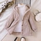 thumbnail image 3 of Gibobby Grandes NiñosChaqueta con capucha a de viento de invierno para niñas pequeñas Chaqueta de abrigo de lana cálida para niños(Caqui, 18-24 Meses), 3 of 5