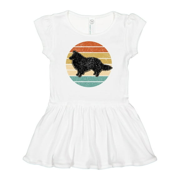 Inktastic Sheltie Dog Gift Retro Girls Baby Dress